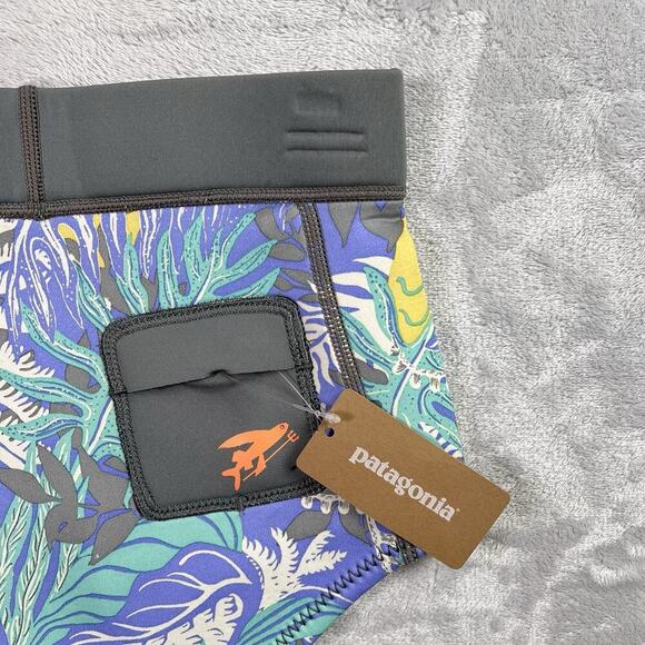 Patagonia R1 Lite Yulex Surf Shorts Size 6 NWT Floral Beachy Summer Athletic - Picture 6 of 13